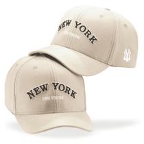 Boné New York Bege Original Use Young Masculino Feminino