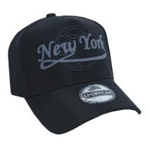 Bone New York Ny Logo Emborrachado Chapeu Beisebol Aba Curva Bone New York Ny Logo Emborrachado Chapeu Beisebol Aba Curva