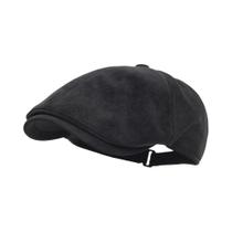 Boné Newsboy De material sintético Para Homens E Mulheres, Casual, Estilo Vintage, Chapéu De Couro PU