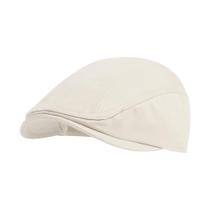 Boné Newsboy POUDAY 100% algodão para homens bege Boné Newsboy POUDAY 100% algodão para homens bege