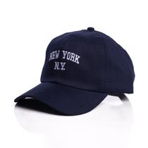 Boné Ny New York Retro Basebol Aba Curva Masculino e Feminino Regulagem Fitão