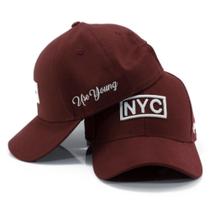 Boné Nyc New York City Aba Curva Fitão Boné Nyc New York City Aba Curva Fitão