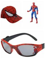Boné , óculos e boneco homem aranha ,super kit 3 em 1 para seu filho