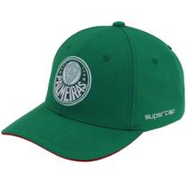 Boné oficial palmeiras ajustável strapback aba curva verde