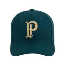 Boné Palmeiras Bordado Dourado Relevo Aba Curva Supercap