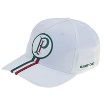 Boné Palmeiras Branco Listras Verde Vermelha Supercap