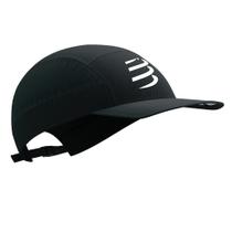 Boné para Corrida Compressport 5 Panel - Preto