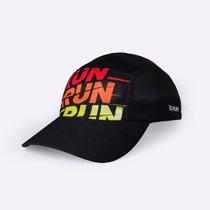 Boné para Corrida HUPI Run Run Run Preto Boné para Corrida HUPI Run Run Run Preto