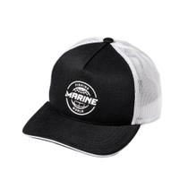 Boné Para Pesca Telado Branco/Preto Fishing World - Marine