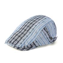 Boné plano Gatsby Newsboy, chapéu listrado, xadrez para homens