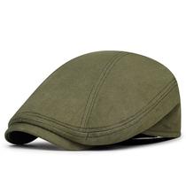Boné plano genérico de algodão verde oliva ou jeans para homens Boné plano genérico de algodão verde oliva ou jeans para homens