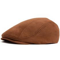 Boné plano masculino de camurça clássico Gatsby Newsboy Ivy Cabbie Boné plano masculino de camurça clássico Gatsby Newsboy Ivy Cabbie