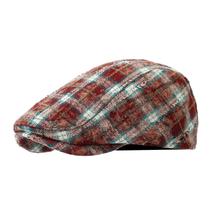 Boné plano xadrez de algodão ou jeans para homens, estilo Gatsby Newsboy Boné plano xadrez de algodão ou jeans para homens, estilo Gatsby Newsboy