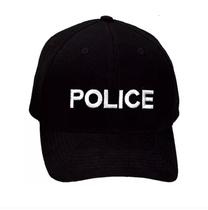 Boné Police C/ Bordado Branco Festas Boné Police C/ Bordado Branco Festas
