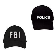 Boné Police Ou FBI C/ Bordado Branco Festas Boné Police Ou FBI C/ Bordado Branco Festas