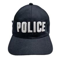 Boné Policial Bordado em alto Relevo para Fantasia Boné Policial Bordado em alto Relevo para Fantasia