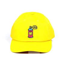 Boné Poms spray strapback amarelo