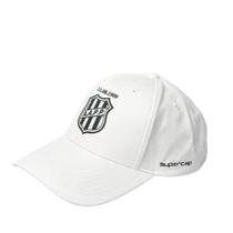 Boné Ponte Preta SuperCap Aba Curva Branco Oficial Tamanho:ÚnicoCor:Branco