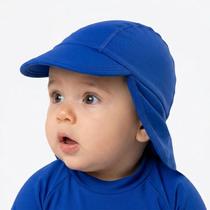 Boné Praia Bebê e Infantil Proteção UV 50+ Azul Royal Up Baby