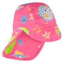 Boné Praia Bebê Proteção UV Bichinhos do Mar Pink Neon Up Baby Boné Praia Bebê Proteção UV Bichinhos do Mar Pink Neon Up Baby