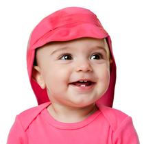 Boné Praia Bebê Proteção UV Pink Neon Up Baby Boné Praia Bebê Proteção UV Pink Neon Up Baby