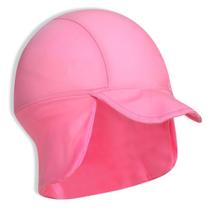 Boné Praia Infantil Proteção UV Rosa Flúor Tip Top