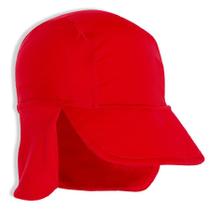 Boné Praia Infantil Proteção UV Vermelho Tip Top