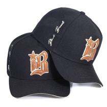 Boné Preto Casual Ousado Autêntico Black Brazil Aba Curva