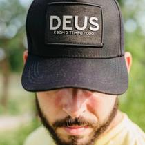 Boné Preto com frase