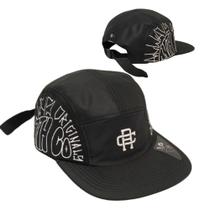 Boné Preto Masculimo Aba Reta Five Panel Anth Co Draw Og