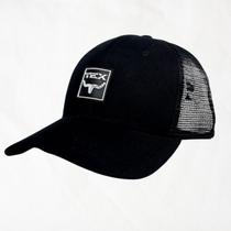 Boné Preto Masculino Bordado Relevo Fecho Regulagem Snapback