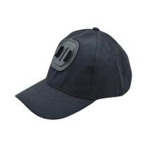 Boné Preto Para Câmeras GoPro Hero 13 12 11 10 9 8 7 Insta360 X5 X4 X3 X2 Eken DJI OSMO Action