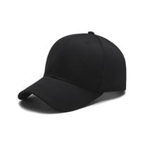Boné preto unissex estilo básico