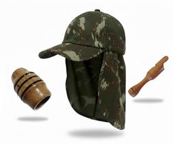 Boné Protetor Pescoço + Apito Inhambu 9 Apito Inhambu Açu Boné Protetor Pescoço + Apito Inhambu 9 Apito Inhambu Açu