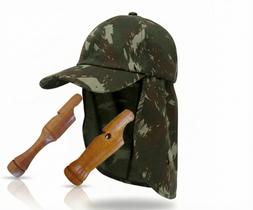 Boné Protetor Pescoço + Apito Inhambu Açu 9 Apito Saracura Boné Protetor Pescoço + Apito Inhambu Açu 9 Apito Saracura
