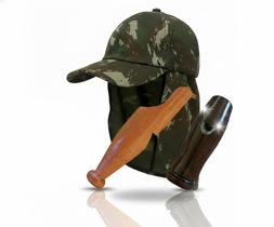 Boné Protetor Pescoço + Apito Macuco 17 + Apito Jacutinga Boné Protetor Pescoço + Apito Macuco 17 + Apito Jacutinga