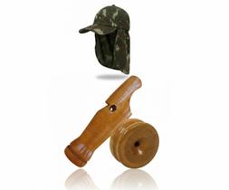 Boné Protetor Pescoço + Apito Marreca 29 Apito Saracura