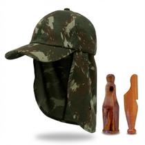 Boné Protetor Pescoço + Apito Rola 21 + Apito Grilo Boné Protetor Pescoço + Apito Rola 21 + Apito Grilo