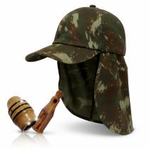 Boné Protetor Pescoço + Apito Rola 21 + Apito Jacu Açu Boné Protetor Pescoço + Apito Rola 21 + Apito Jacu Açu