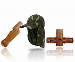 Boné Protetor Pescoço + Apito Uru 16 + Apito Saracura Boné Protetor Pescoço + Apito Uru 16 + Apito Saracura