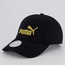 Boné Puma ESS No. 1 Logo BB Preto e Dourado Boné Puma ESS No. 1 Logo BB Preto e Dourado