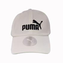 Boné Puma Essentials Cap Aba Curva no. 1 Adulto Branco