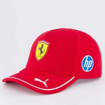 Boné Puma Scuderia Ferrari Driver Hamilton BB Vermelho e Branco