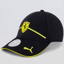 Boné Puma Scuderia Ferrari Race BB Preto e Amarelo