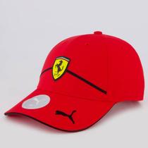 Boné Puma Scuderia Ferrari Race BB Vermelho e Preto