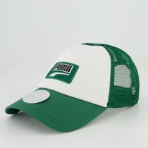 Boné Puma Trucker Verde e Branco Boné Puma Trucker Verde e Branco