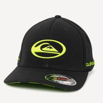 Boné Quiksilver Aba Curva Domed Logo Flaming Heat WT26 Preto Boné Quiksilver Aba Curva Domed Logo Flaming Heat WT26 Preto