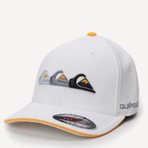Boné Quiksilver Aba Curva Emb Three Logo SM26 Branco