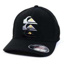 Boné Quiksilver Aba Curva Emb Three Logo WT25 Black