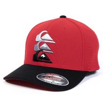 Boné Quiksilver Aba Curva Emb Three Logo WT25 Red